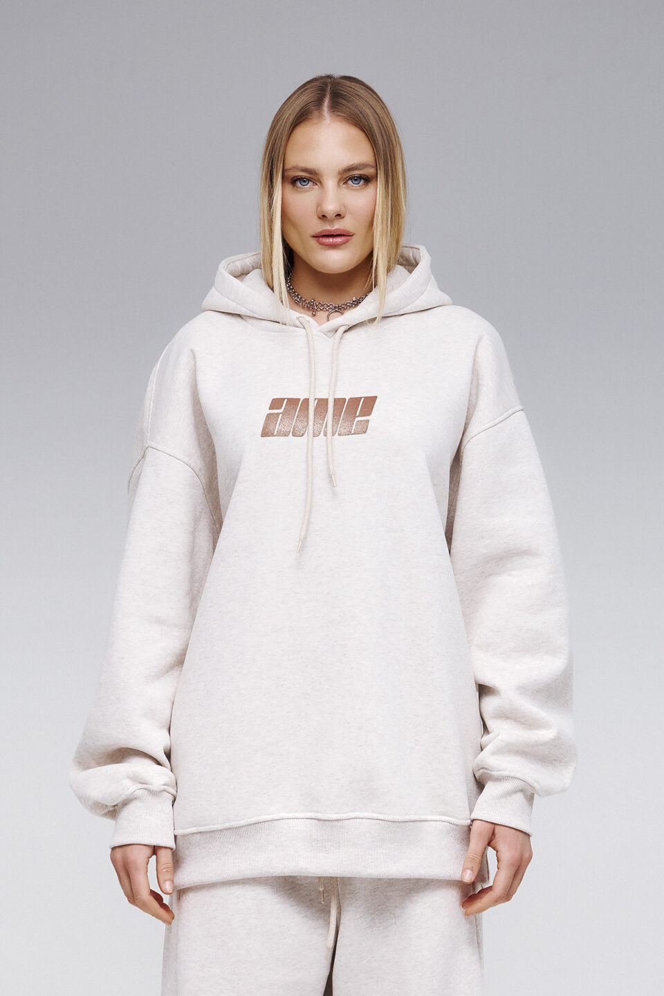 HOODIE RACING IN OFF-WHITE