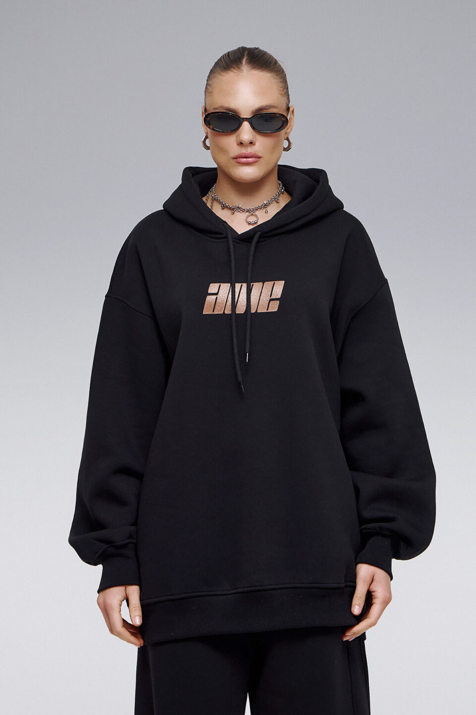 HOODIE RACING IN BLACK