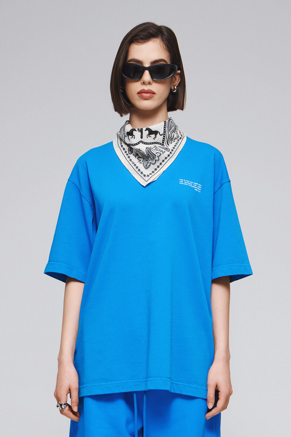 T-SHIRT REDRAW IN PERSIAN BLUE