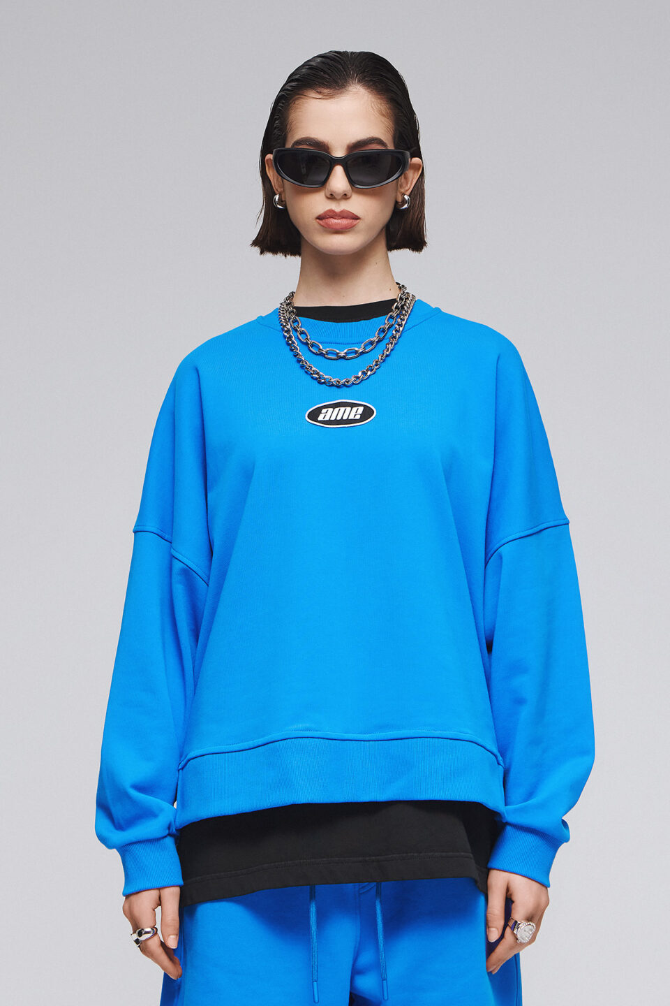 SWEATSHIRT IN PERSIAN BLUE
