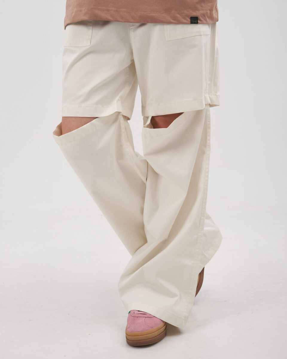 TWO IN ONE PANTS IN OFF-WHITE