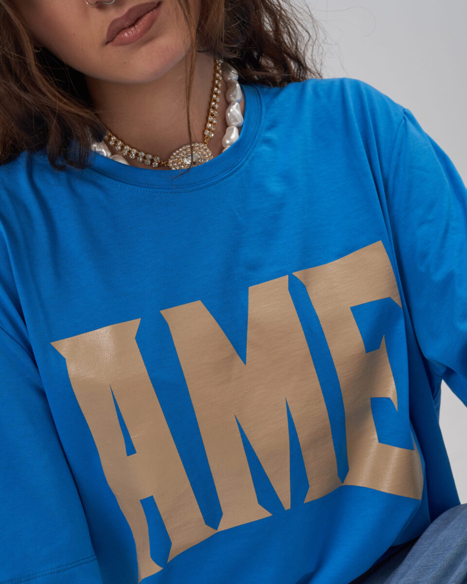OVERSIZED T-SHIRT IN BLUE