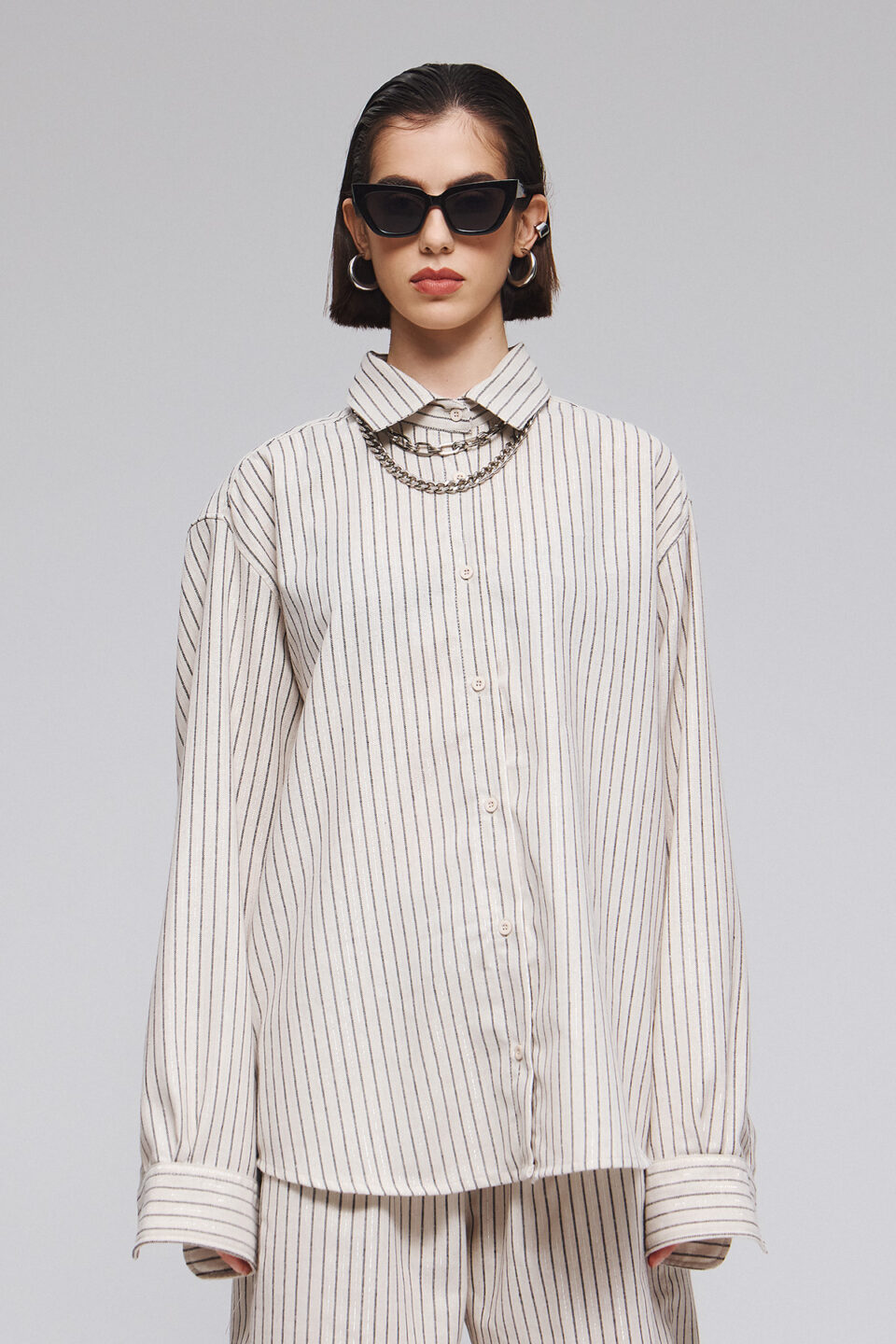 LUREX STRIPED SHIRT